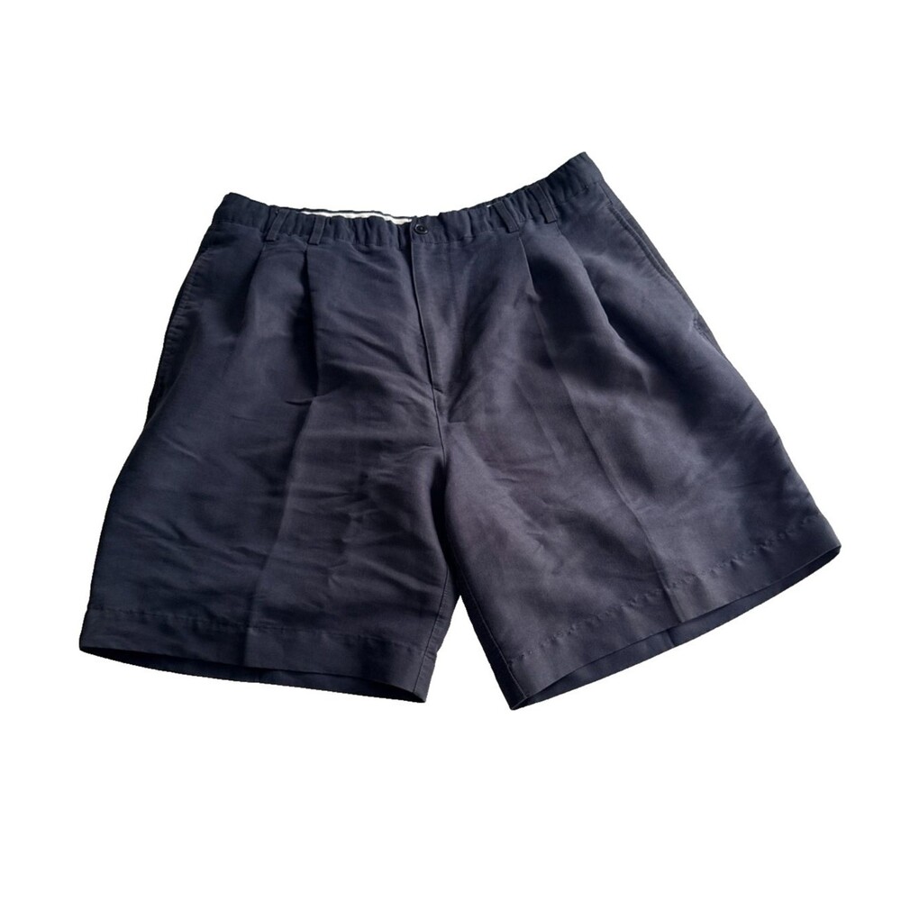 Callaway Golf Sport Men's Size 36 Black Pleated Golf Shorts Elastic Waist
